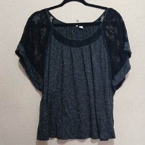 Elegant Black Lace Women's Top
